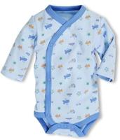 Schnizler romper Wrap Body Blue junior blauw maat 56 - thumbnail