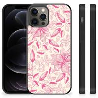 iPhone 12 Pro Max Skin Case Pink Flowers - thumbnail