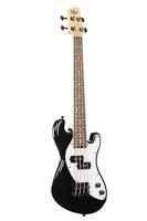 Kala Solid Body 4-String Fretted U-Bass Jet Black elektrische basgitaar met gigbag - thumbnail