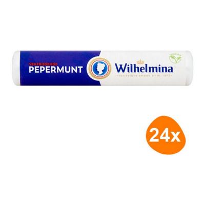 Wilhelmina pepermunt vegan rol (24x 40gr)