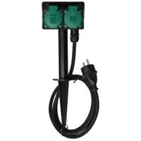 2-weg stopcontact gebruik buitenshuis penaarde Velleman - Velleman - thumbnail