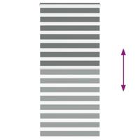 VidaXL Zebra rolgordijn 110x200 cm stofbreedte 105,9 cm donkergrijs - thumbnail