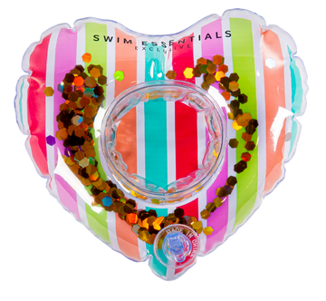 Opblaasbare Bekerhouder Glitter Regenboog Hart