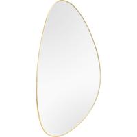 Ovale Spiegel met Gouden Metalen Lijst - Trion Uca - thumbnail