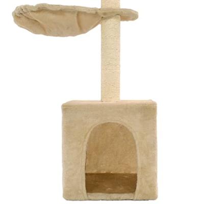 VidaXL Kattenkrabpaal met sisal krabpalen 105 cm beige