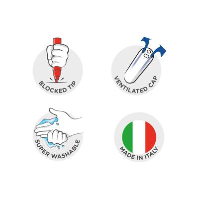 Carioca jumbo viltstiftten set 50-delig