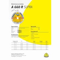 Klingspor A 660 R Supra 368876 Doorslijpschijf recht 100 mm 25 stuk(s) Staal, RVS - thumbnail