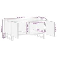 Salontafel Bruin en zwart 80 x 50 x 40 cm - thumbnail