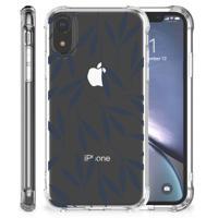 Apple iPhone Xr Case Leaves Blue - thumbnail