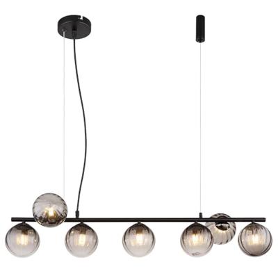 Globo 7-lichts hanglampDallerta smoke glas - 15216-7H
