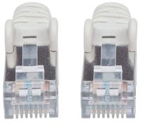 Intellinet 317245 RJ45 Netwerkkabel, patchkabel CAT 6A S/FTP 5.00 m Grijs Folie afscherming, Afscherming gevlochten, Halogeenvrij 1 stuk(s) - thumbnail