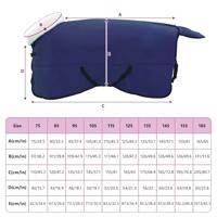 VidaXL Paardendeken marineblauw 155 cm polar fleece - thumbnail