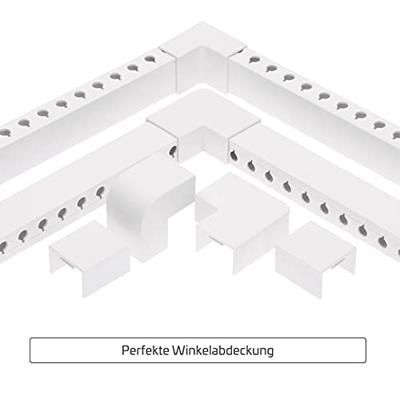 OrgaNice Kabelgoten Set - Zelfklevende organiser voor Bureau & TV - Wit