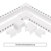 OrgaNice Kabelgoten Set - Zelfklevende organiser voor Bureau & TV - Wit - thumbnail