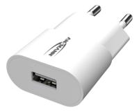 Ansmann Caricabatterie USB a 1 porta da 5 W, con controllo intelligente di ricarica per smartphone, tablet, GoPro, e-book, ecc. bianco - thumbnail