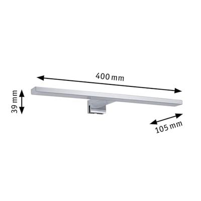 Paulmann HomeSpa Evie 78938 LED-spiegellamp Warmwit Chroom Paulmann HomeSpa Evie 78938 LED-spiegellamp Warmwit Chroom