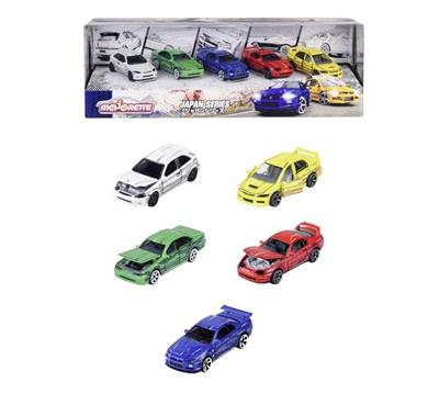Majorette japan series die-cast auto&apos;s giftpack, 5st. - thumbnail