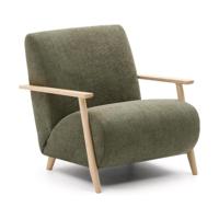 Kave Home Meghan fauteuil Groen naturel - thumbnail
