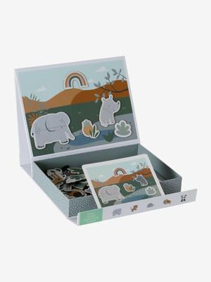 Doos met magnetische dieren TANZANIE geel