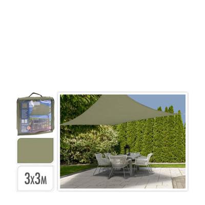 Schaduwdoek vierkant 3 x 3 meter - groen Schaduwdoek vierkant 3 x 3 meter - groen