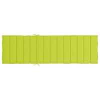VidaXL Ligbedkussen 200x60x3 cm oxford stof heldergroen - thumbnail