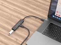 Conceptronic HUBBIES12B HUBBIES12B USB-hub 2 + 2 poorten USB-A, USB-C USB 3.0 5 GBit/s Met USB-C stekker Zwart - thumbnail