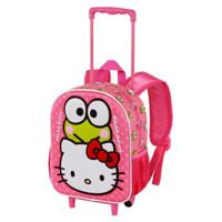 Sanrio 3D Backpack with Wheels Hello Kitty Funny Pink Small - thumbnail