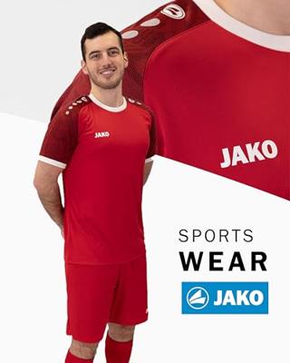 JAKO 4224 Shirt Iconic Km - Sportrood/Wijnrood - M