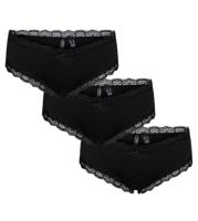 3-Pack - Dames Hipster kant - Microfiber dames onderbroeken met kant - thumbnail