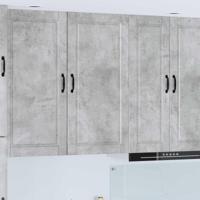 Keukenkast met plank Beton Grijs 50 x 31 x 100 cm Bewerkt hout - thumbnail