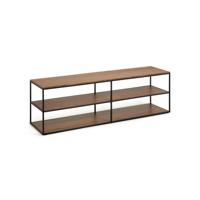 Kave Home TV-meubel 'Yoana' Walnoot en metaal, 160cm, kleur Bruin - thumbnail