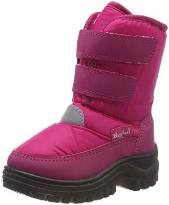 Playshoes snowboots klittenband uni fuchsia Maat