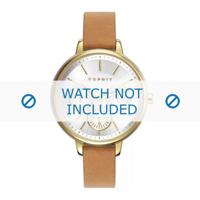 Esprit horlogeband ES108152-004 Leder Lichtbruin - thumbnail
