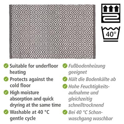 Wenko Badmat - turpan - gerecycled pet - 50 x 80 cm - thumbnail