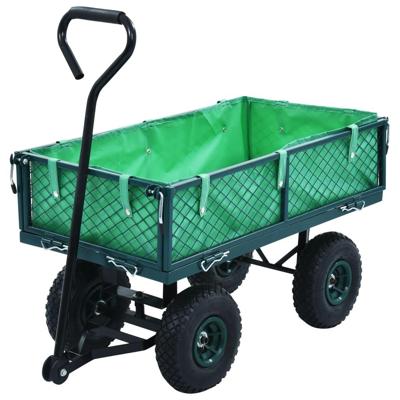 VidaXL Tuinwagen 250 kg groen