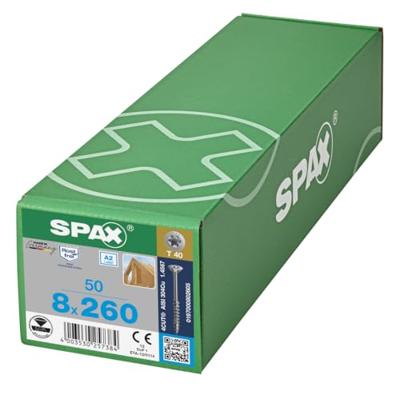 SPAX 0197000802605 Houtschroef 8 mm 260 mm T-STAR plus RVS A2 50 stuk(s)