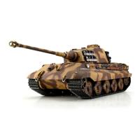 Torro Pro-Edition RC Tank 1/16 Königstiger camo 1944 Eastern Front BB + Rook in luxe houten krat - thumbnail