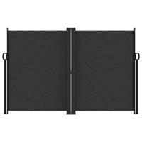 Windscherm uittrekbaar 160x1200 cm zwart - thumbnail