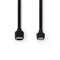 Nedis CCGW39650BK10 Lightning-kabel 1 m Zwart - thumbnail