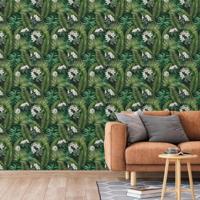 DUTCH WALLCOVERINGS behang eden zwart en donkergroen - thumbnail