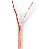 Nedis Speaker-Kabel | 2x 1.5 mm² | 100 m | Transparant | 1 stuks - CABR1500TR1000 CABR1500TR1000 - thumbnail
