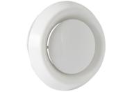 Nedco Afzuigventiel kunststof afzuigventiel Ø100mm afvoerventiel met aansluitbus wit 645.076.00 - thumbnail