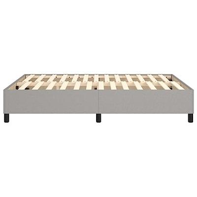 Boxspringframe stof lichtgrijs 140x190 cm