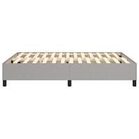 Boxspringframe stof lichtgrijs 140x190 cm - thumbnail