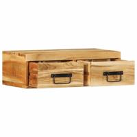 Tv-meubel wandmontage 60x30x19 cm massief acaciahout - thumbnail