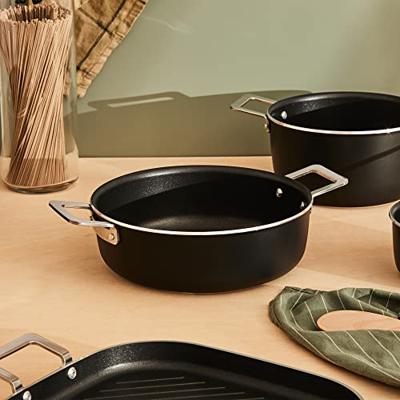 Alessi Braadpan Pots&Pans - AJM102/24 B - Zwart - ø 24 cm / 3.4 liter - door Jasper Morrison - thumbnail