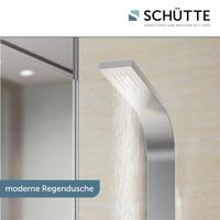 SANSIBAR douchepaneel, roestvrij staal geïntegreerde hoofddouche met antikalk nozzles, afmetingen: ca. 30 x 10 cm handdouche, 3 functies, antikalk nozzles, handdouche: Ø ca. 10 cm. paneel van ro - thumbnail