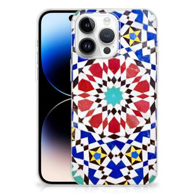 iPhone 14 Pro Max | TPU | Siliconen hoesje | Mozaïek
