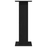 VidaXL Plantenstandaard 2 pcs zwart eiken 30 x 30 x 80 cm bewerkt hout - thumbnail
