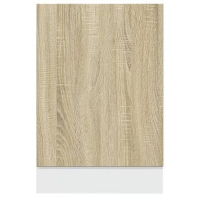 Frontpaneel vaatwasser 45x3x67 cm bewerkt hout sonoma eiken